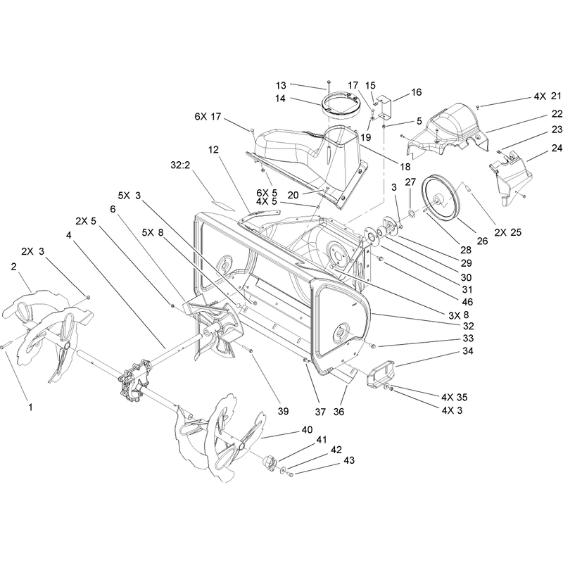 Auger and Housing Assembly