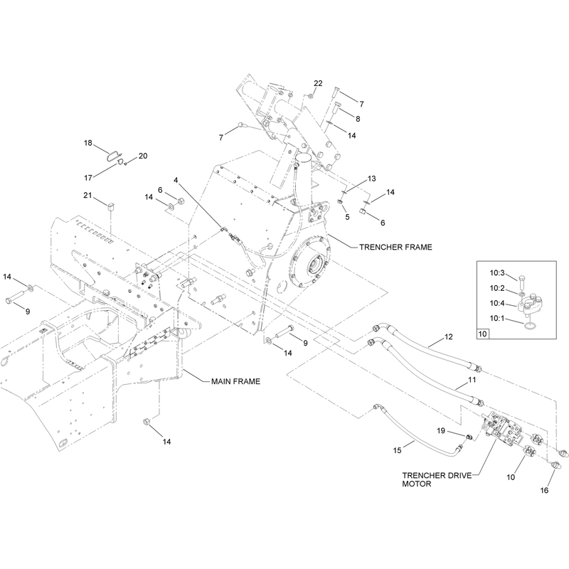 Hydraulic Plumbing and Fastener Assembly