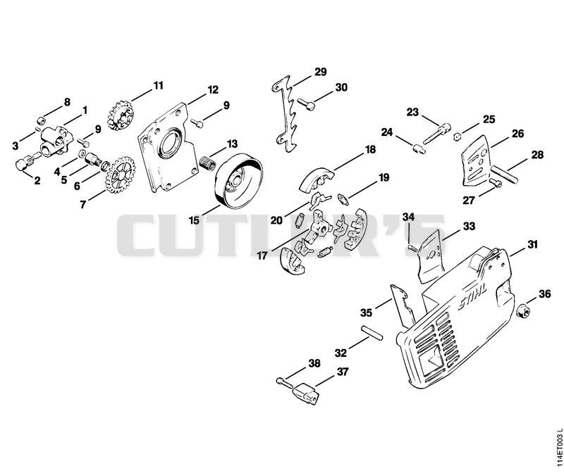 Oil pump, Clutch