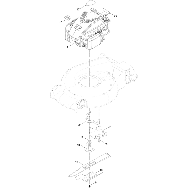 Engine and Blade Assembly