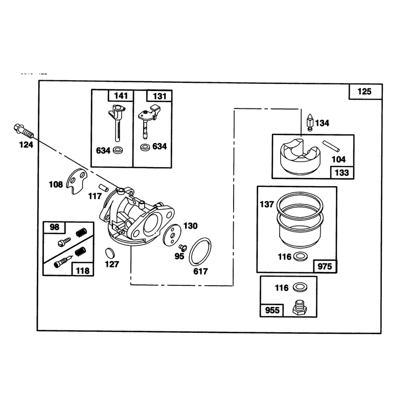 Engine Briggs and Stratton Model 122702-0182-01