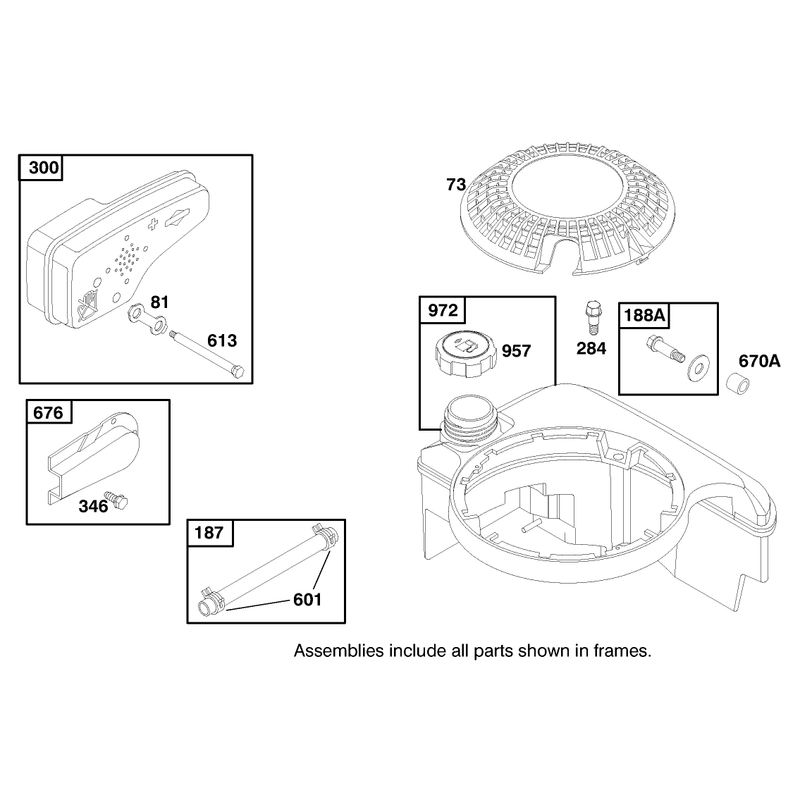 Engine Briggs and Stratton Model 127702-1745-E1 Serial No 8901374 and Up