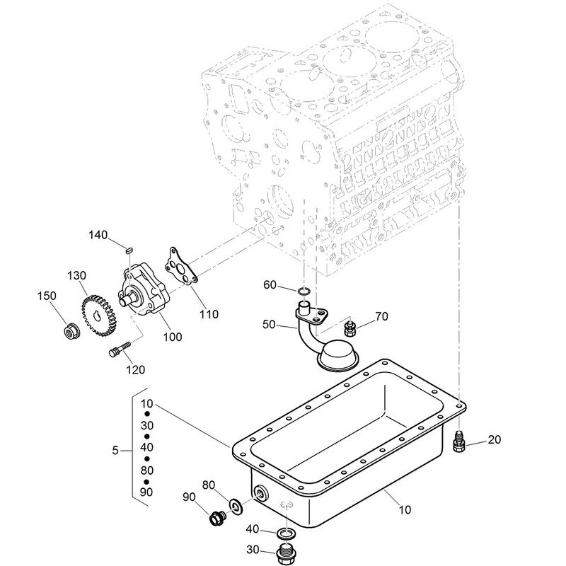 Oil Pan and Oil Pump Assembly