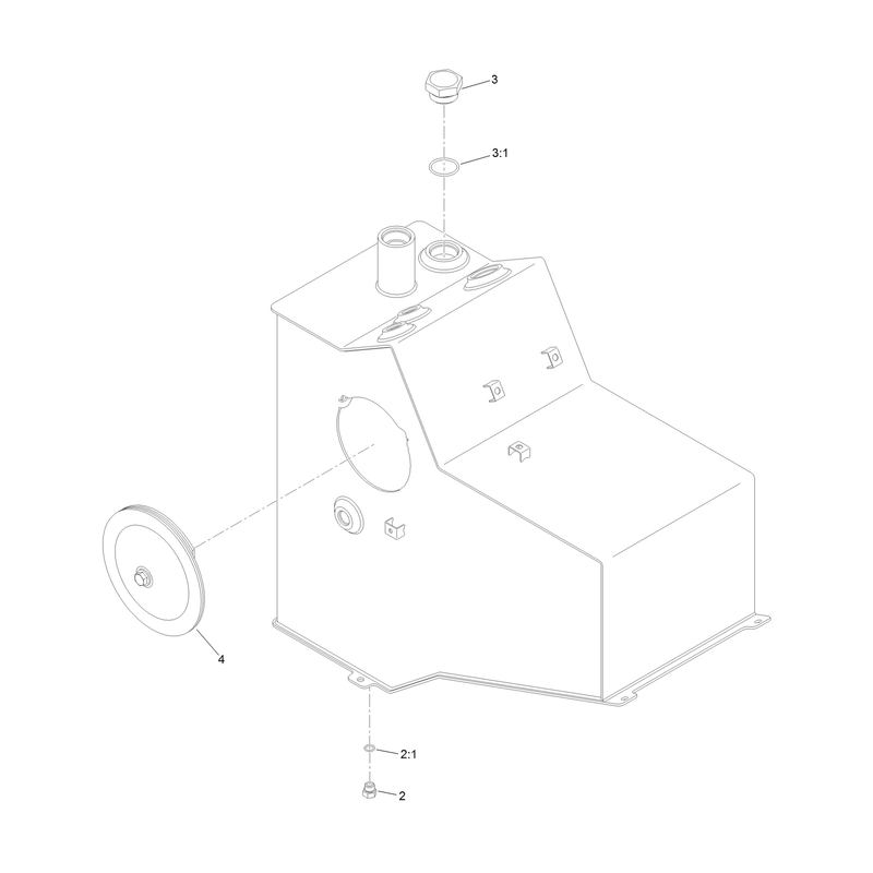 Hydraulic Tank Assembly No 136-6052