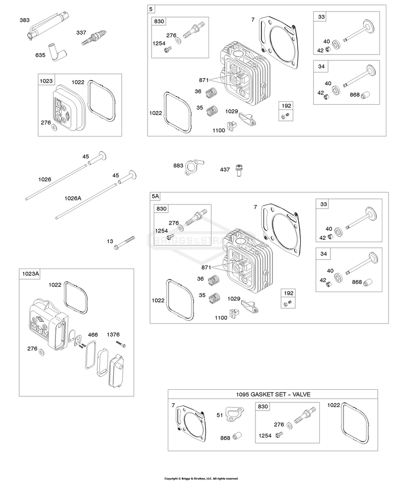 Cylinder Head #1, Cylinder Head #2