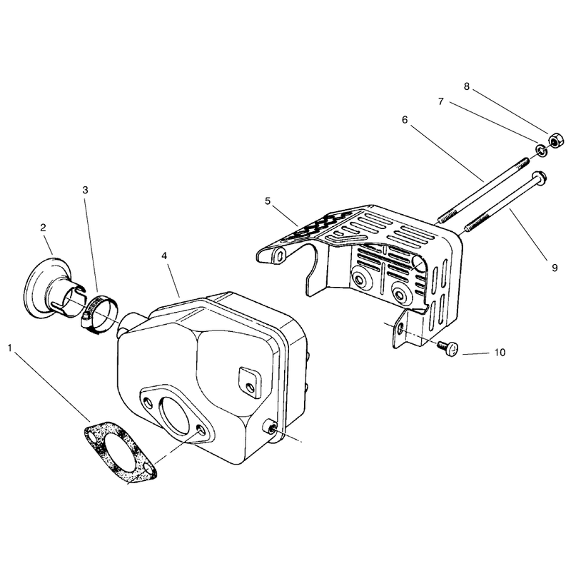 Muffler Assembly Model No 47pv9-7