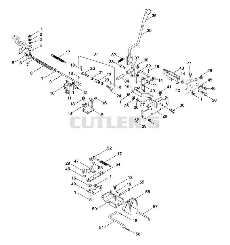 Mower Engagement Linkage