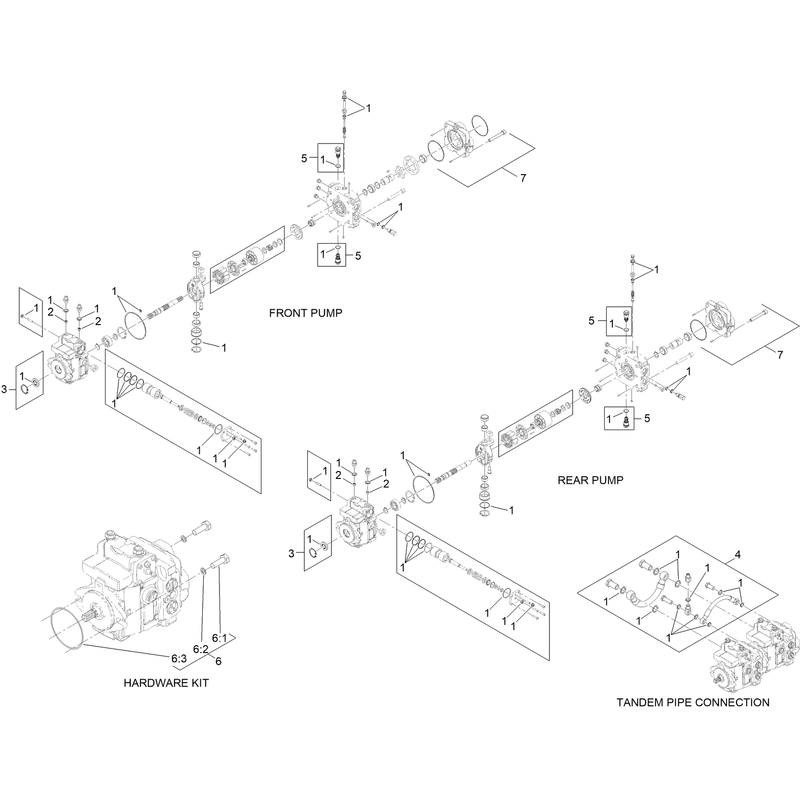 Tandem Pump Assembly No 138-0767