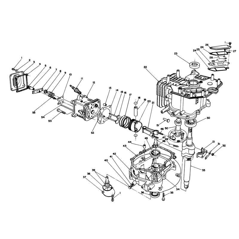 Crankcase Assembly (engine Model No. Vmm1-2)