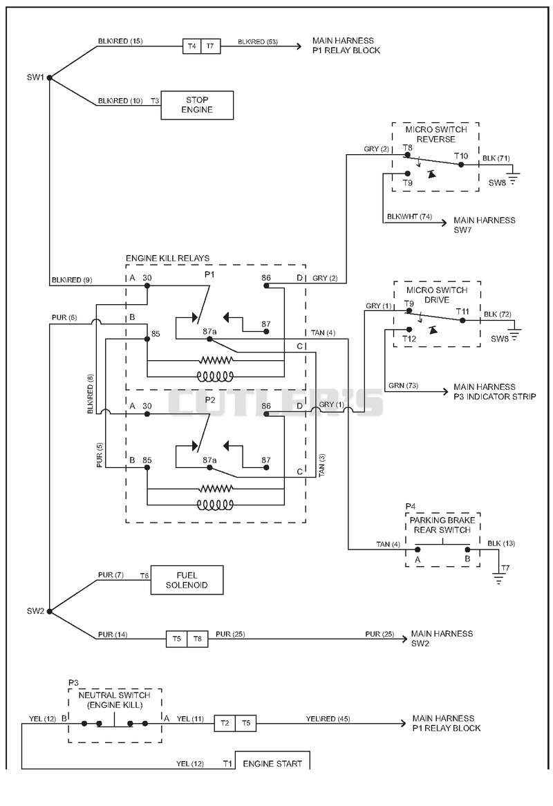 Wiring Diagram - Sub Engine Kill 100