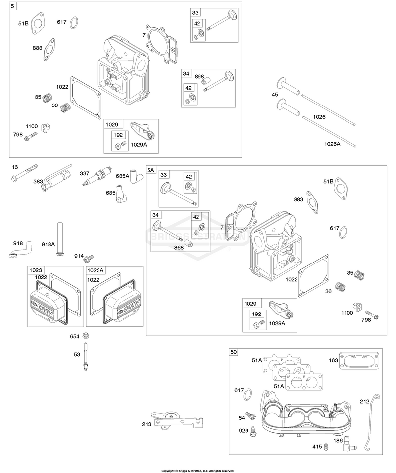 Cylinder Head, Rocker Arm Cover, Intake Manifold