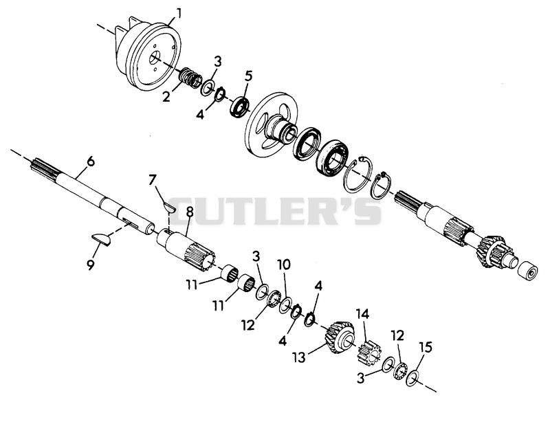 NUMBER ONE SHAFT - FORWARD CLUTCH