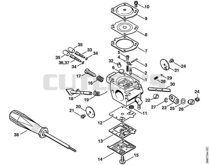 Carburetor HD-31, HD-22