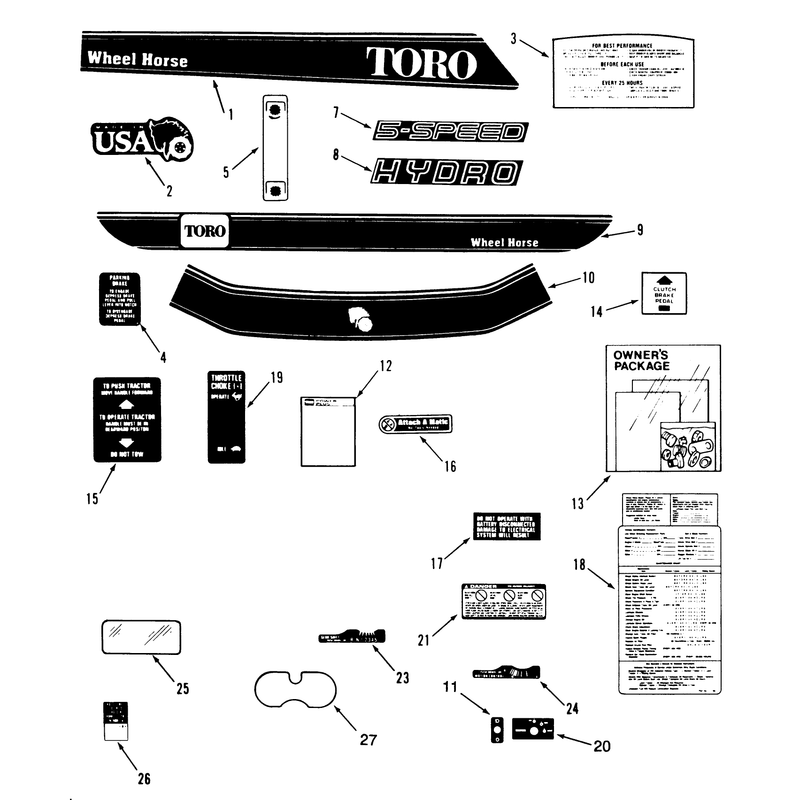 Decal & Miscellaneous Parts Assembly