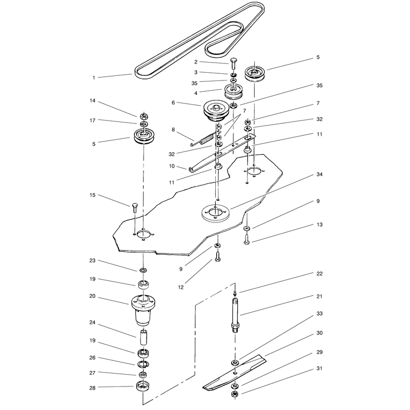 Belt & Spindle Assembly