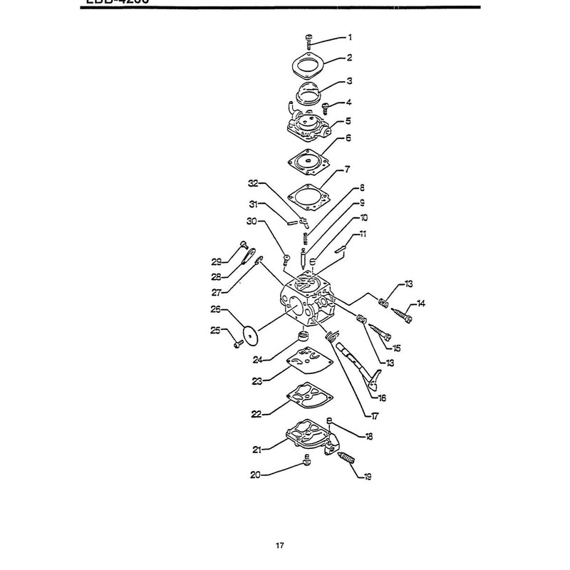 Carburetor C1M-K24A Includes The Following Items
