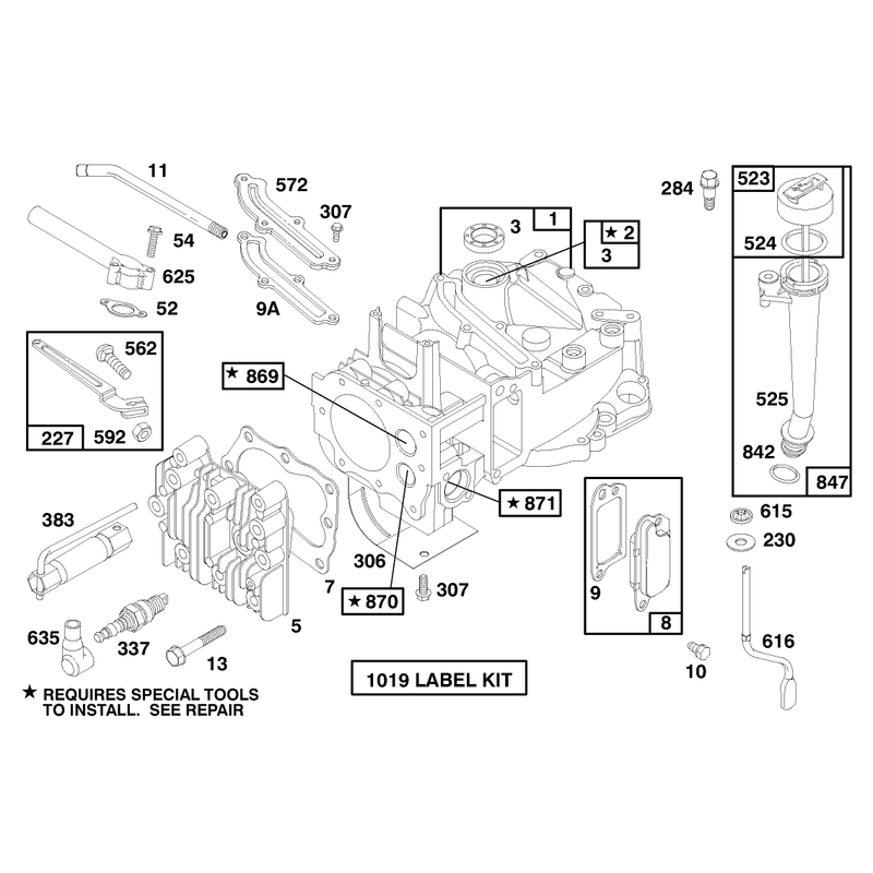 Engine Briggs and Stratton Model 12f802-0667-01