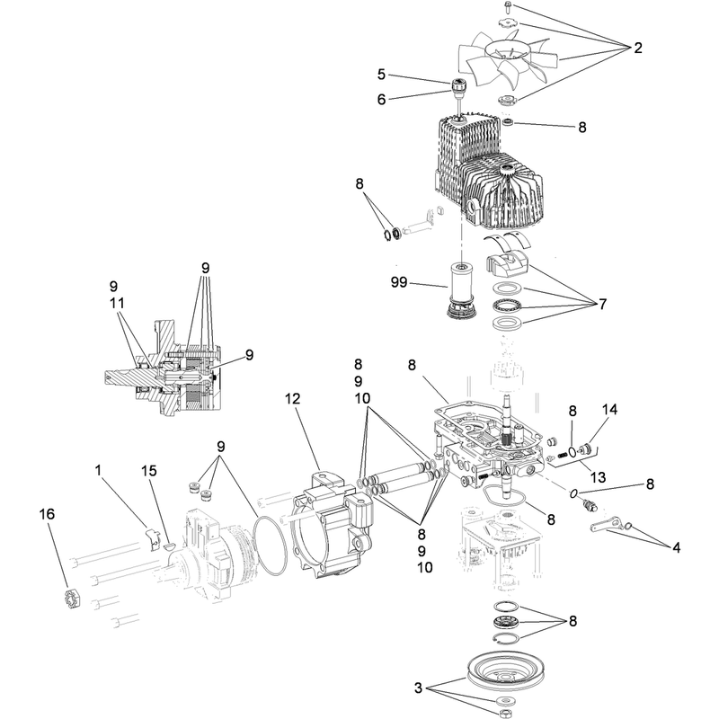 LH Hydro Assembly No. 116-1322