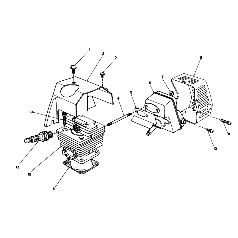 Cylinder & Muffler Assembly