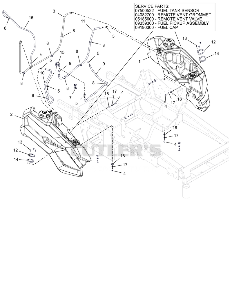 Fuel Tanks - Kawasaki FX850