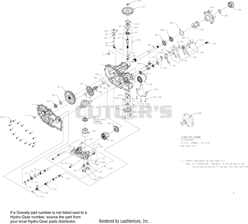 Transmission RH - 03776400