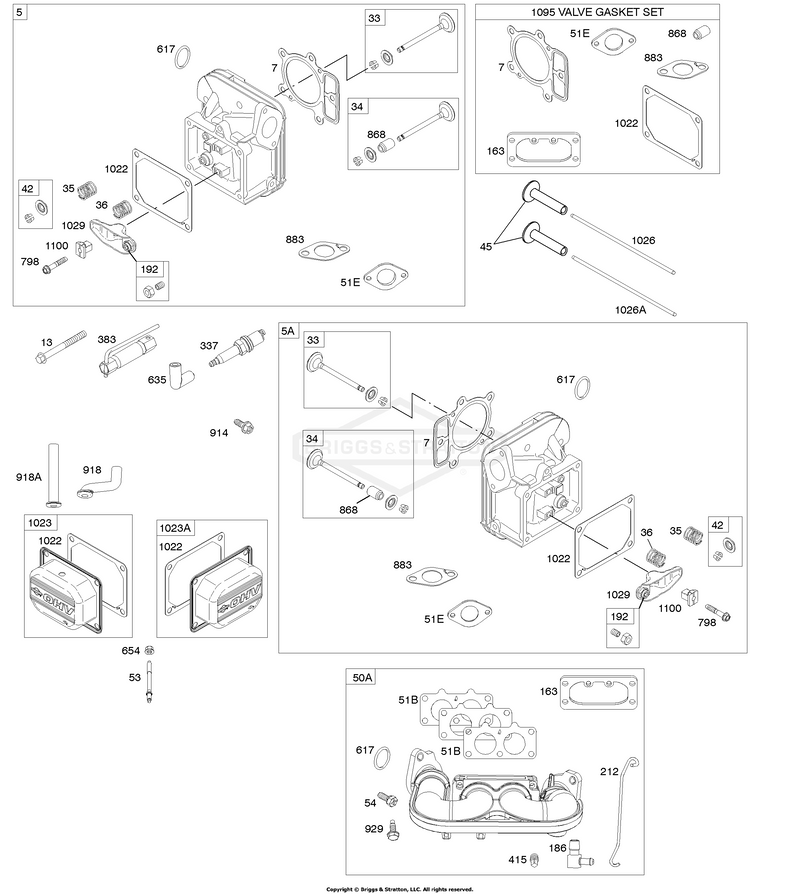 Cylinder Head, Gasket Set-Valve, Intake Manifold, Valves