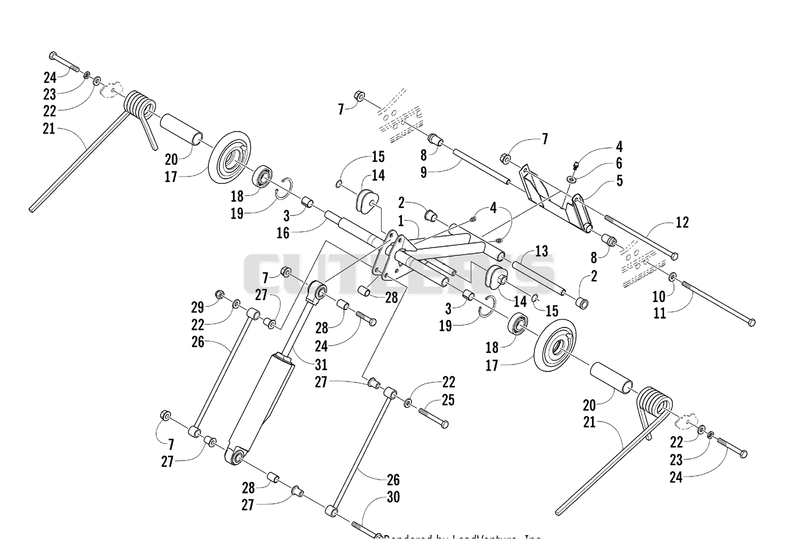 REAR SUSPENSION REAR ARM ASSEMBLY [80597]