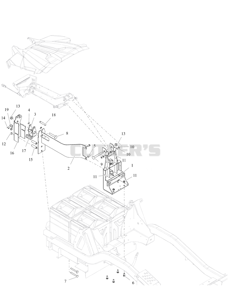 Battery Hold Down And Latch Assembly