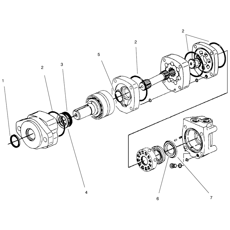 Hydraulic Motor and Assembly