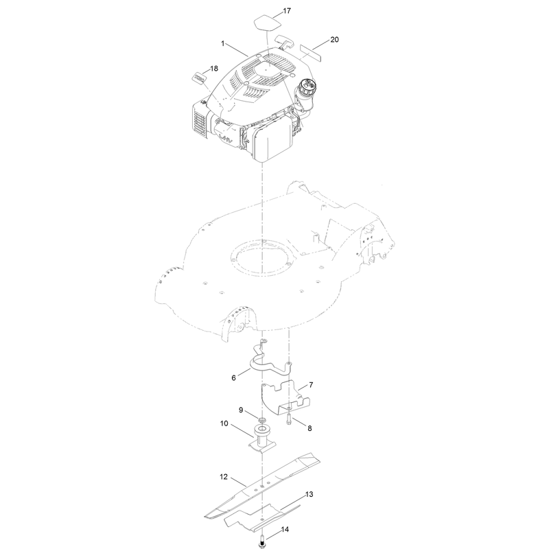 Engine and Blade Assembly