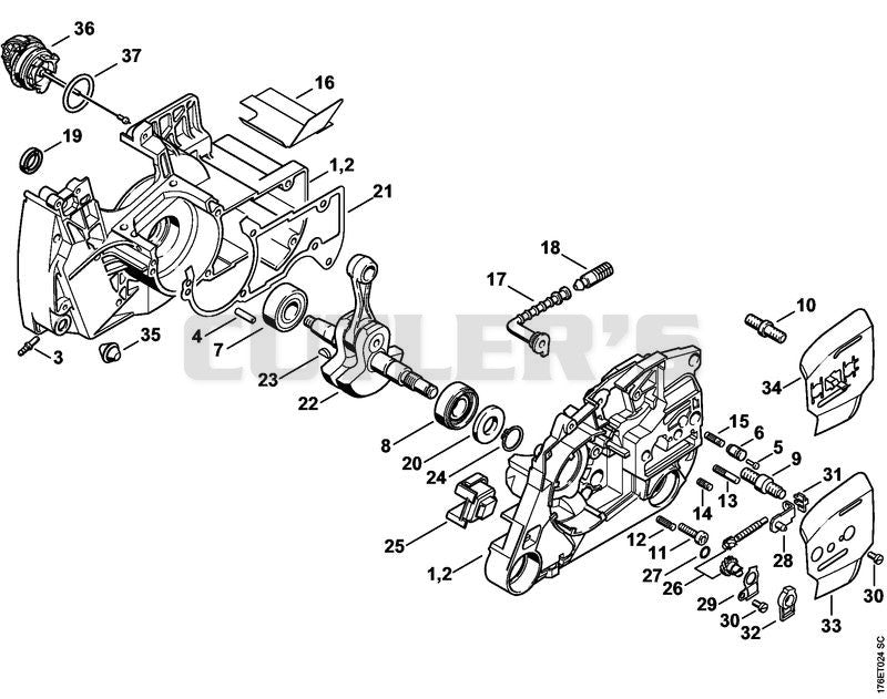 Crankcase, Crankshaft