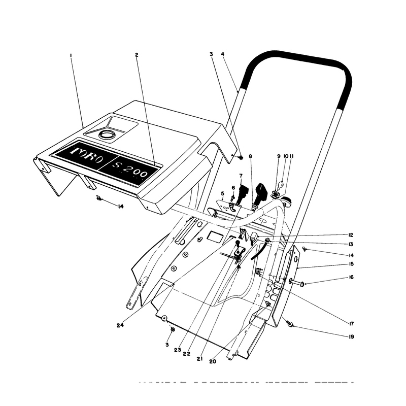 Shroud & Handle Assembly (model 38252)