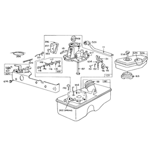 Briggs and Stratton Carburetor Assembly Model 390064 for 19in Hand Propelled Model 16073