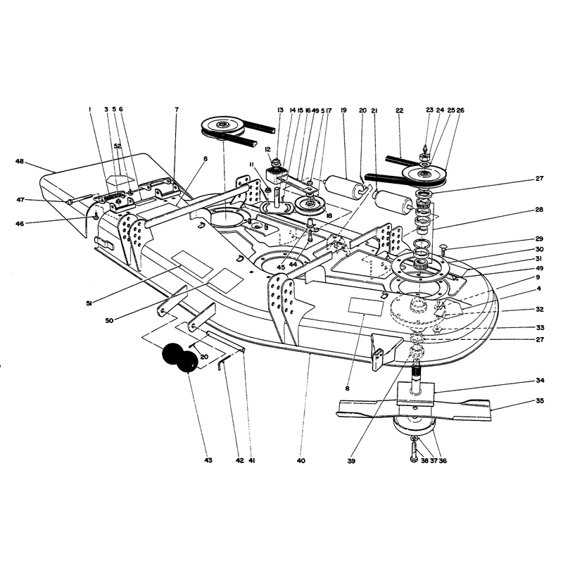 Deck and Spindle Assembly