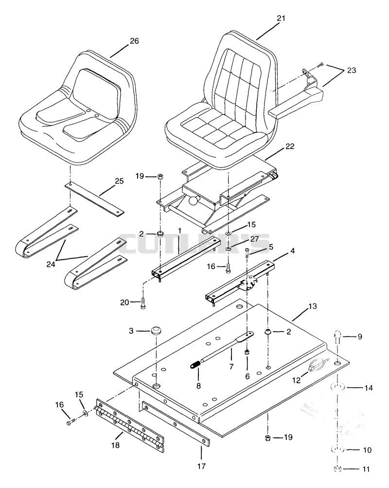 SEAT AND DECK ASSEMBLY