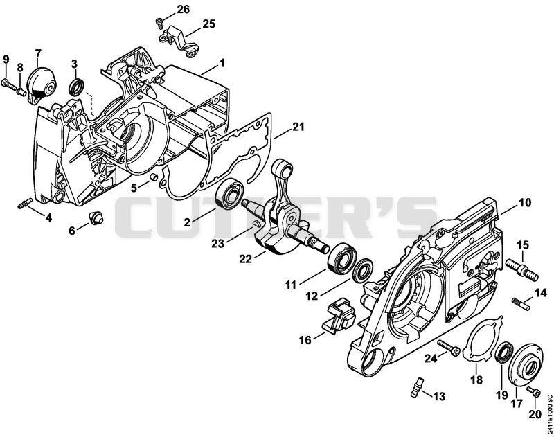 Crankcase, Crankshaft