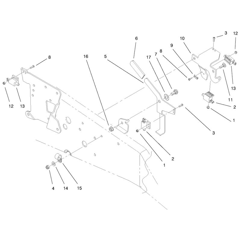 Upper Parking Brake Assembly