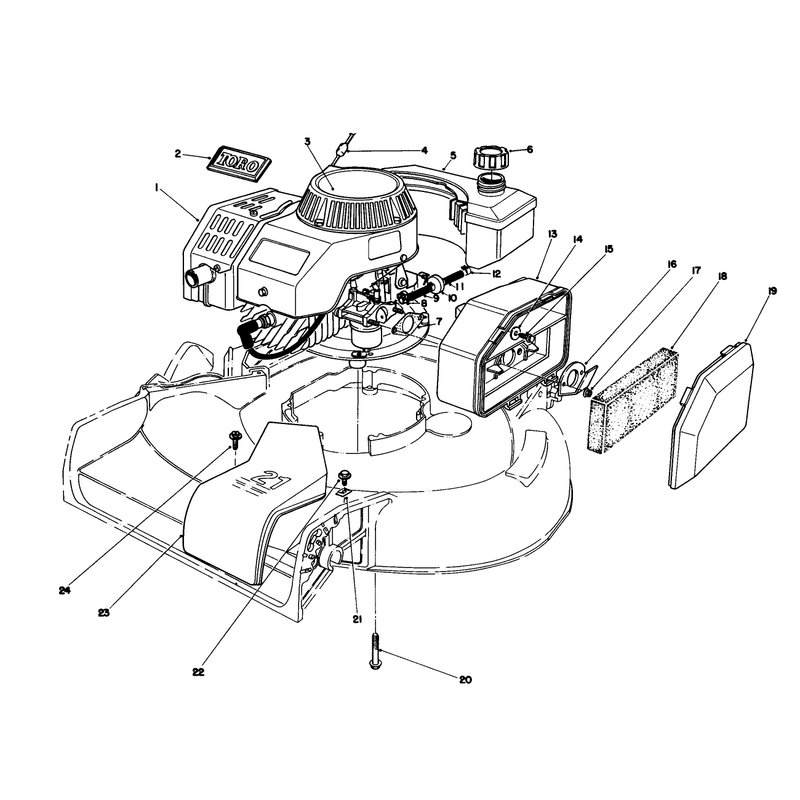 Engine Assembly Model No 47pf5 and 47pg6