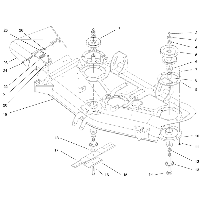 Blades, Spindles And Deflectors