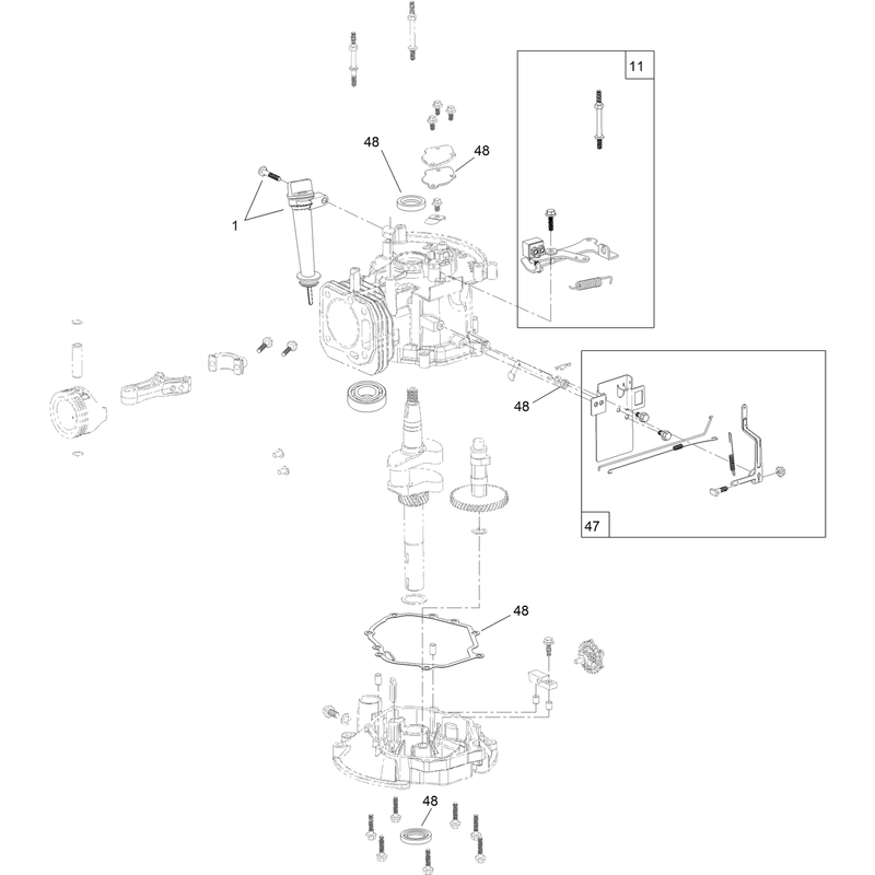 Dipstick Brake and Governor Arm Assembly