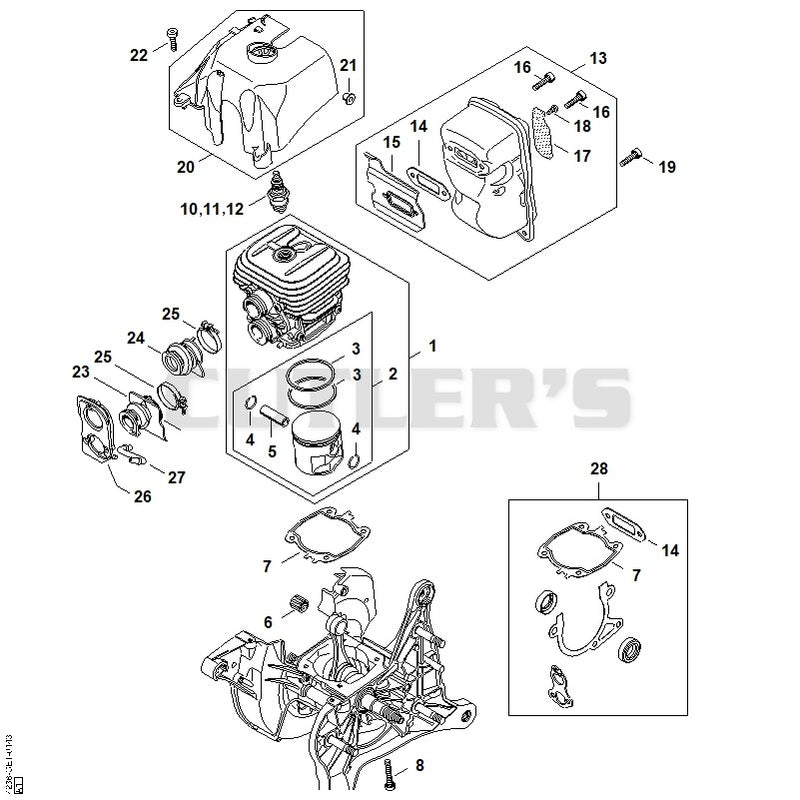 Cylinder, Muffler