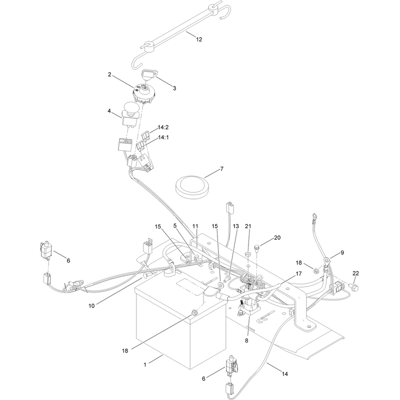 Battery and Electrical Assembly