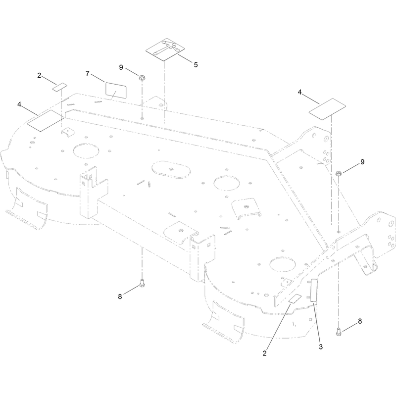 50 Inch Deck and Decal Assembly No. 131-3612