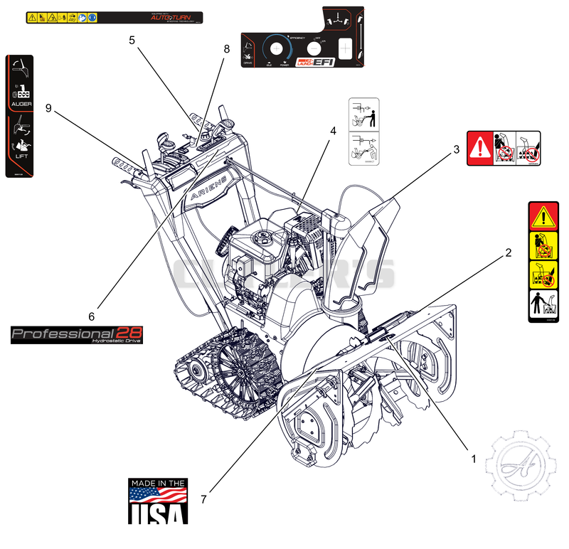 Decals - 28" Track EFI