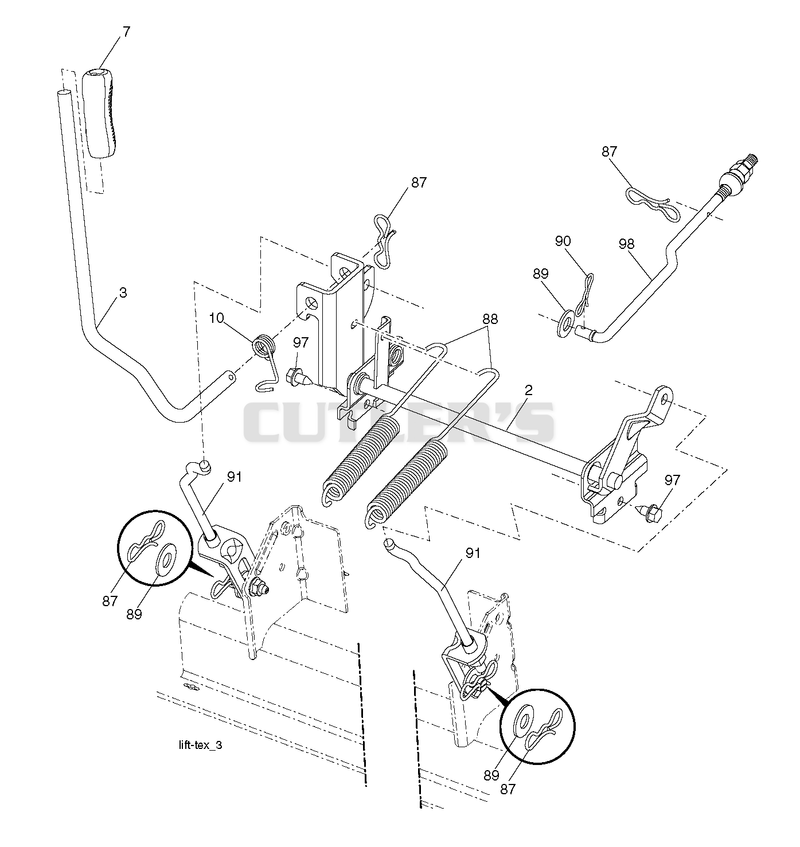 MOWER LIFT / DECK LIFT