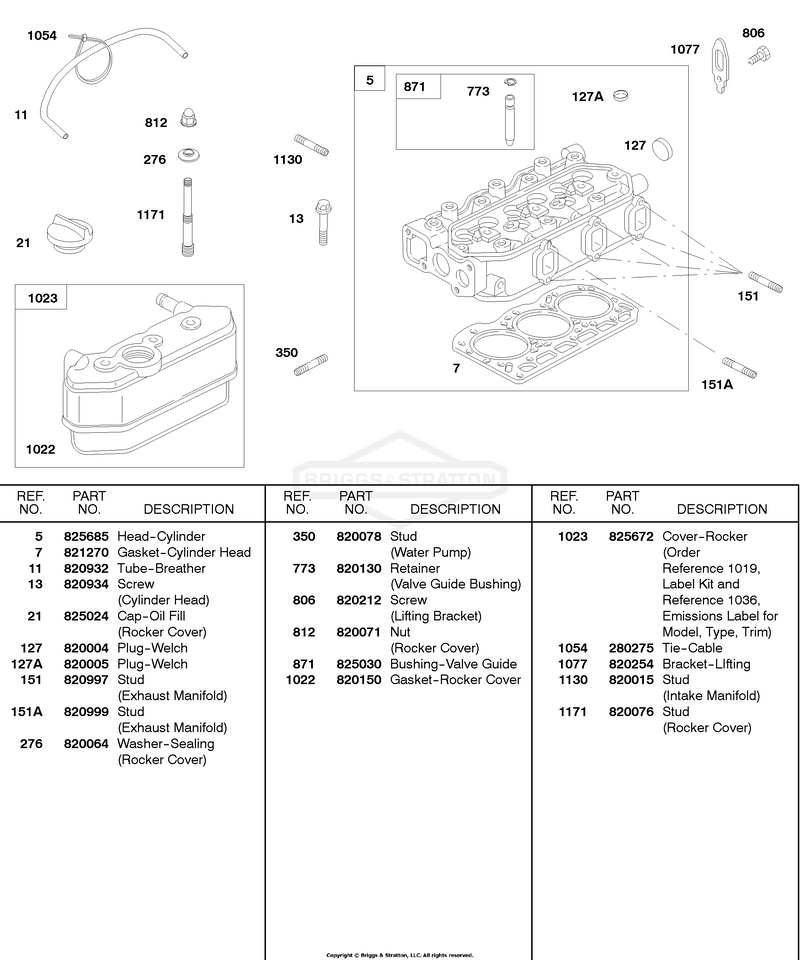 Cylinder Head, Rocker Cover