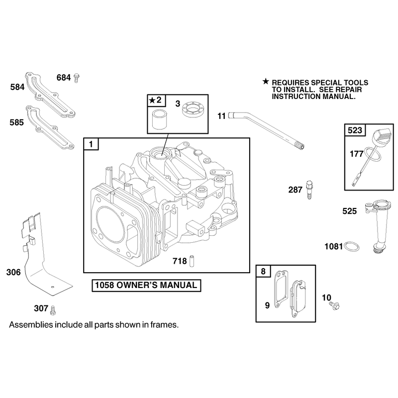 Engine Briggs and Stratton Model 122602-0150-E1