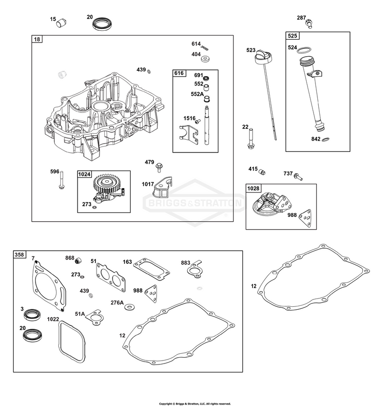 Crankcase Cover/Sump Group