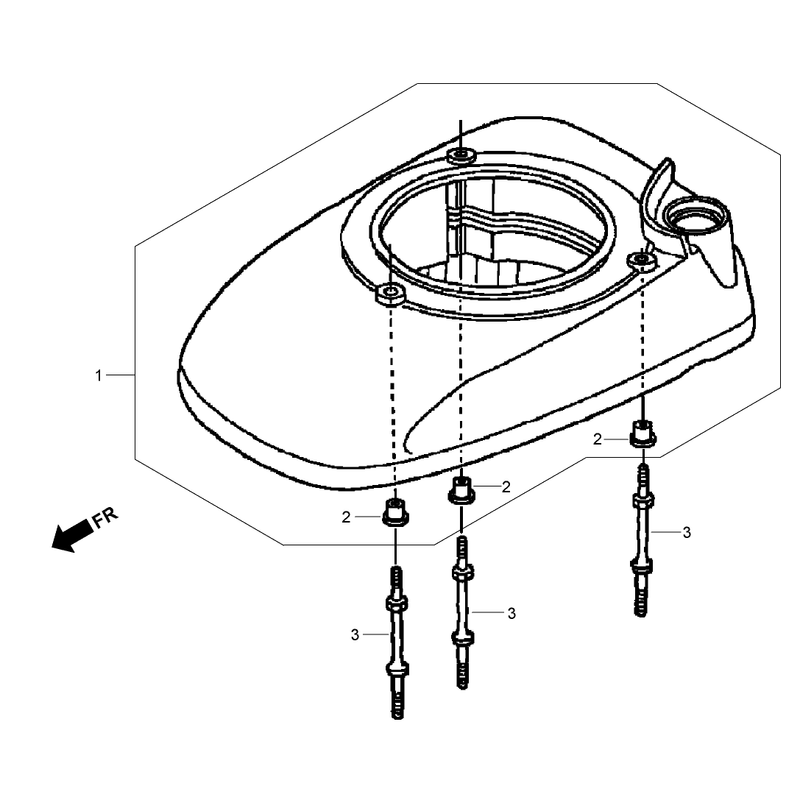 Fan Cover Assembly Honda GSV190LA-A3T