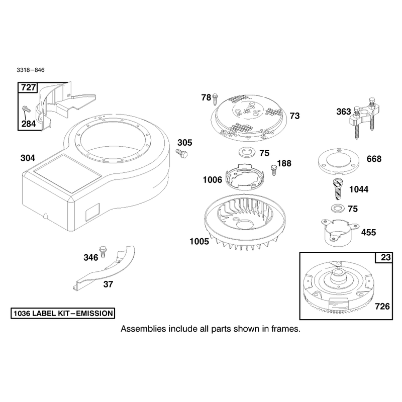 Engine Briggs and Stratton Model 28n707-0631-A1